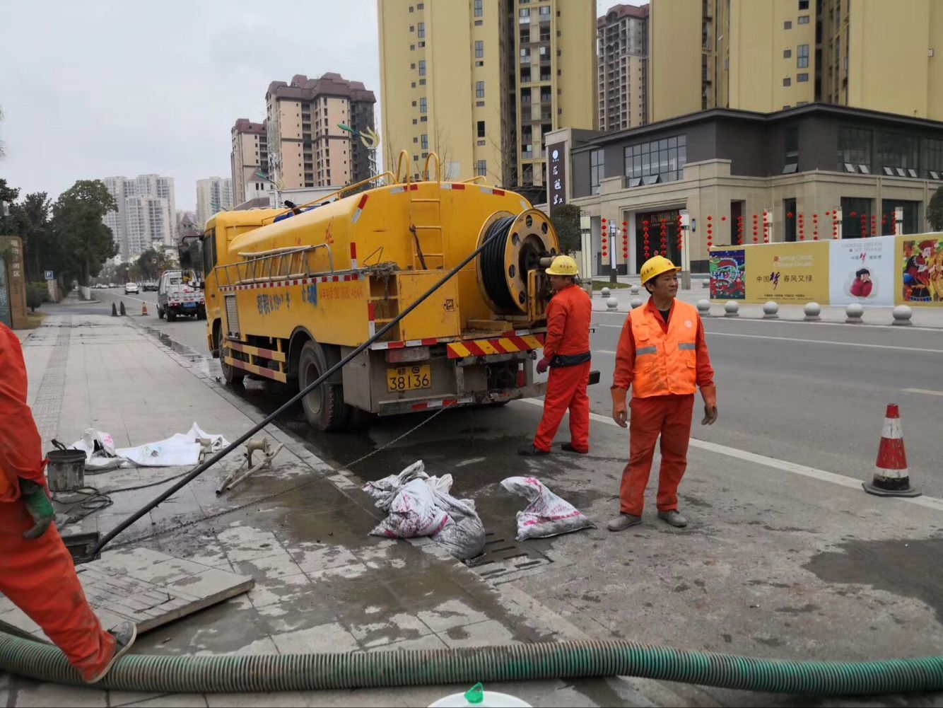 肥乡排污管道清淤-管道清洗